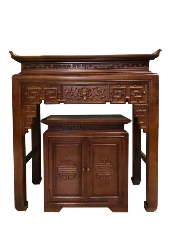 Bàn Thờ Đứng Gỗ Sồi – Thiết Kế Sang Trọng, Độ Bền Vượt Trội