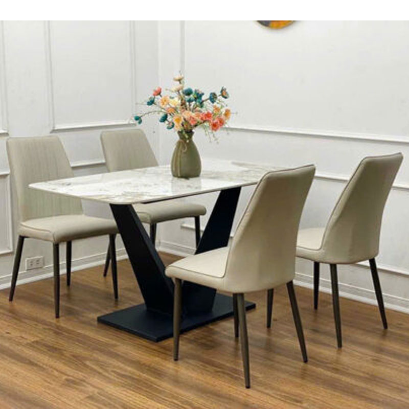 Bộ Bàn Ăn Mặt Đá 4 Ghế – Sang Trọng, Hiện Đại Cho Mọi Không Gian